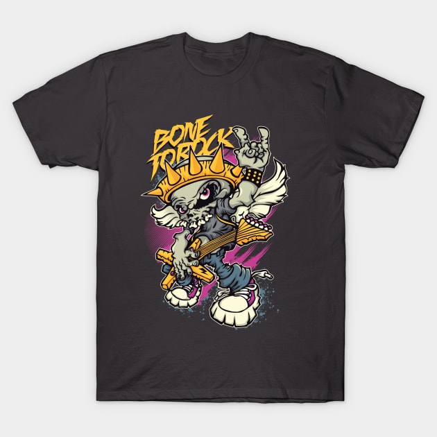 BONE TO ROCK T-Shirt by editor75